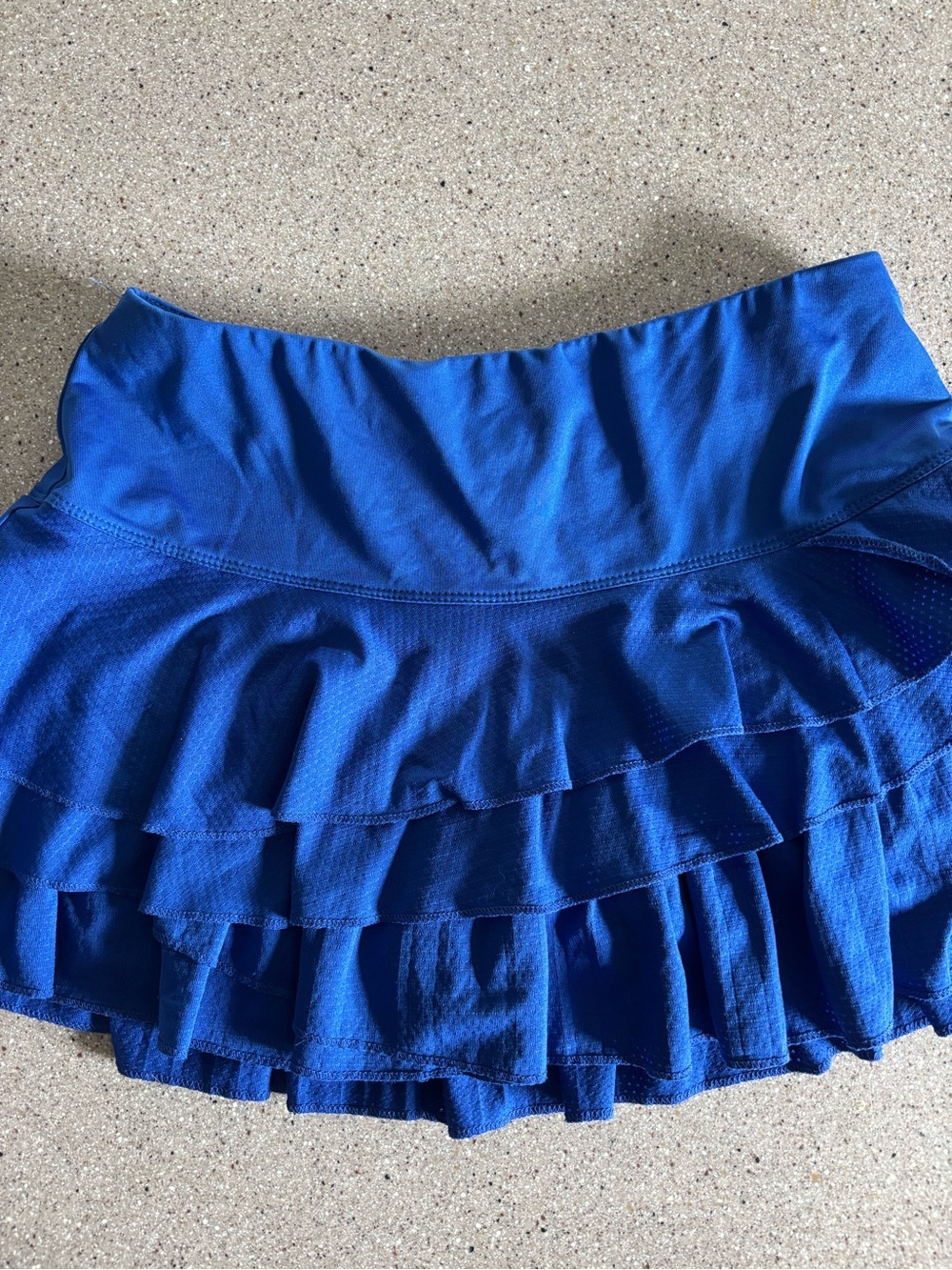 Lucky in Love Royal Blue Layered Ruffle Skirt